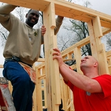 Construction of residential wood frame